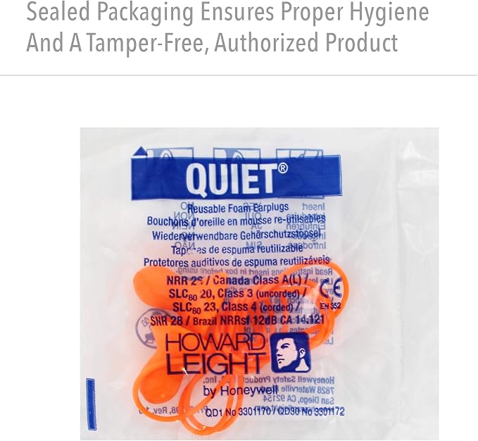 Howard LEIGHT Honeywell Home Howard Leight by Quiet Corded Reusable Earplugs - Image 6