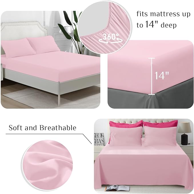 JOLLYVOGUE Full Comforter Set, Ultra-Soft Bed in a Bag Full Size 7 Pieces - Image 4