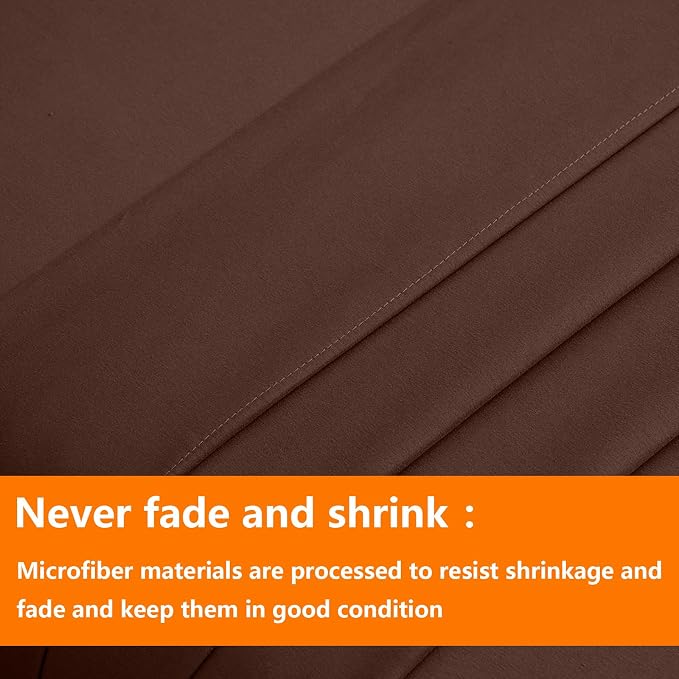 TAIMIT Brown Queen Size Comforter Set - Image 7