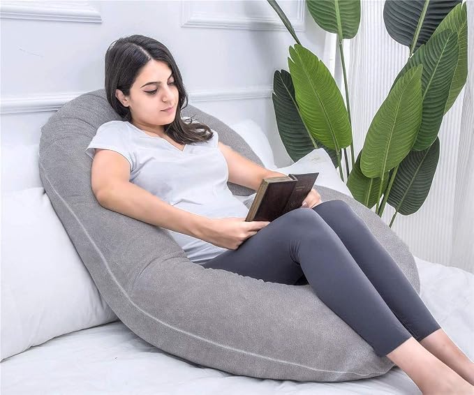 1 MIDDLE ONE Pregnancy Pillow, C Shaped Full Body Pillow - Image 6