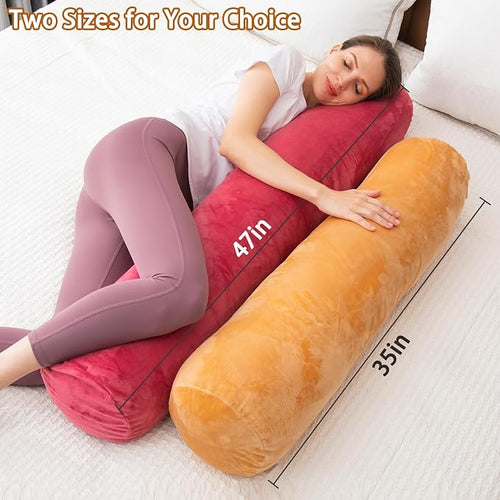 1 MIDDLE ONE Bolster Pillow for Bed, Long Round Body Pillow for Adults - Image 2