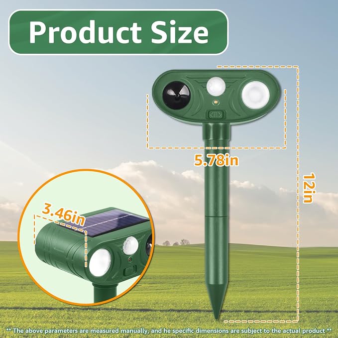 Solar Ultrasonic Animal Repellent Outdoor - Image 7