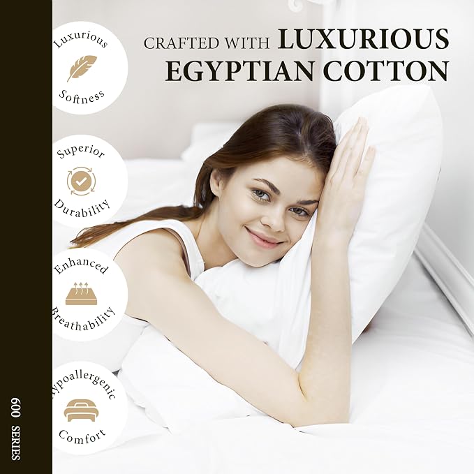 100% Egyptian Cotton Twin Bed Sheets Set - Image 2