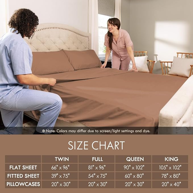 ClevaHome Sheets Twin Size Bed Set - Image 7