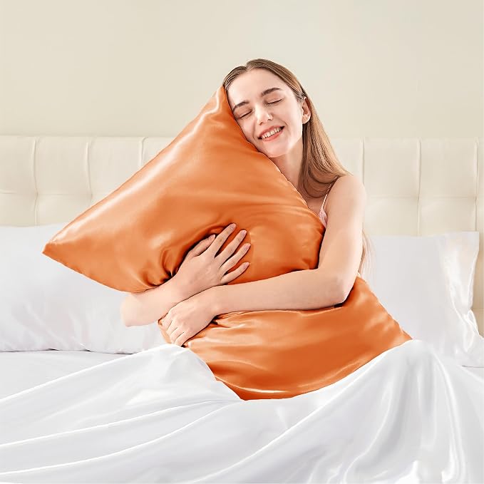 BEDELITE Satin Body Pillow Cover, Super Soft and Cooling Body Pillow Pillowcase - Image 2