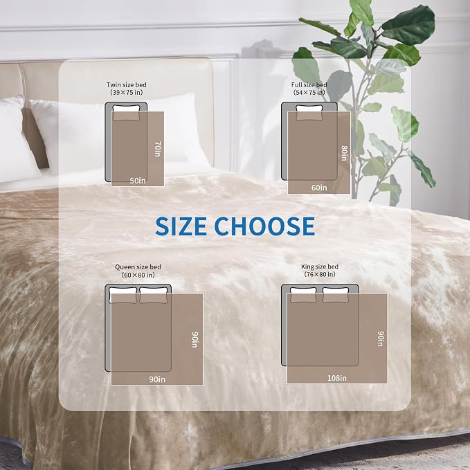 Guohaoi Cooling Blanket for Hot Sleepers and Night Sweats, Decortive Tie Dye - Image 5