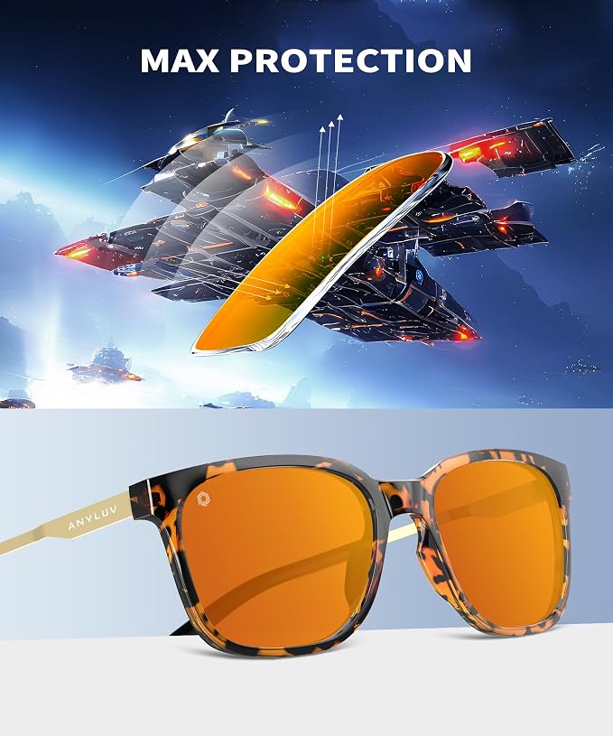 ANYLUV Blue Light Glasses for Men, Lightweight Computer Gaming Glasses - Image 4