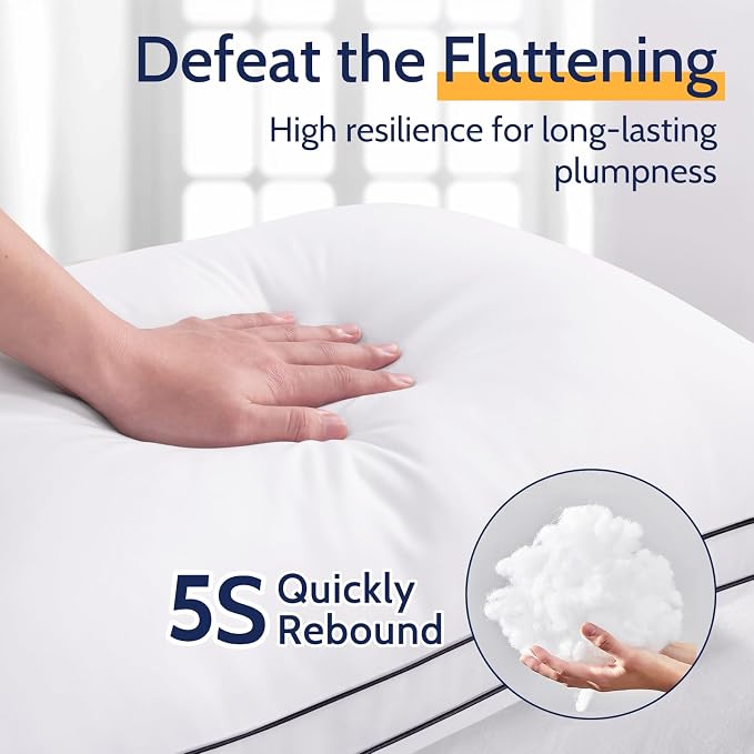 ROUMEA Pillows King Size Set of 2, Bed Pillows - Image 5