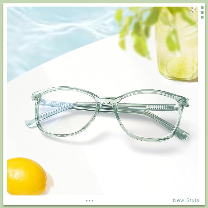 Madison Avenue TR90 Blue Light Blocking Glasses Anti Eyestrain UV Glare Blue - Image 6
