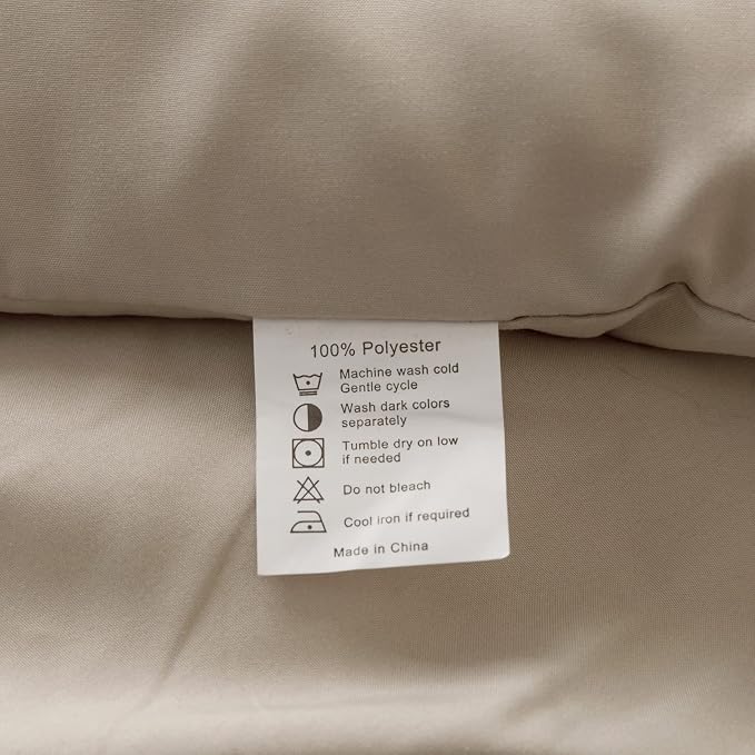 ROSGONIA Oversized Queen Comforter Oatmeal - Image 9
