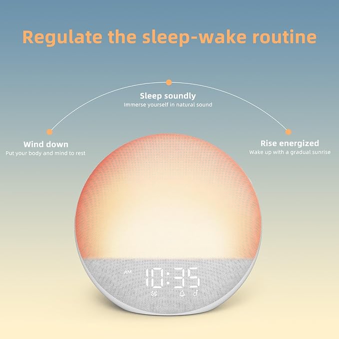 Sunrise Alarm Clock White Noise Machine: Natural Wake Up Light - Image 5