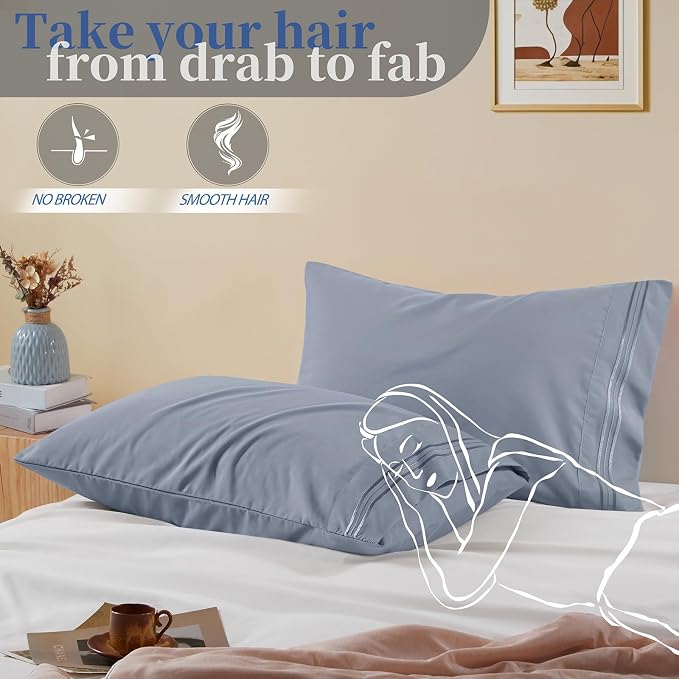 Vonty 2 Pack Queen Pillow Cases - Image 5