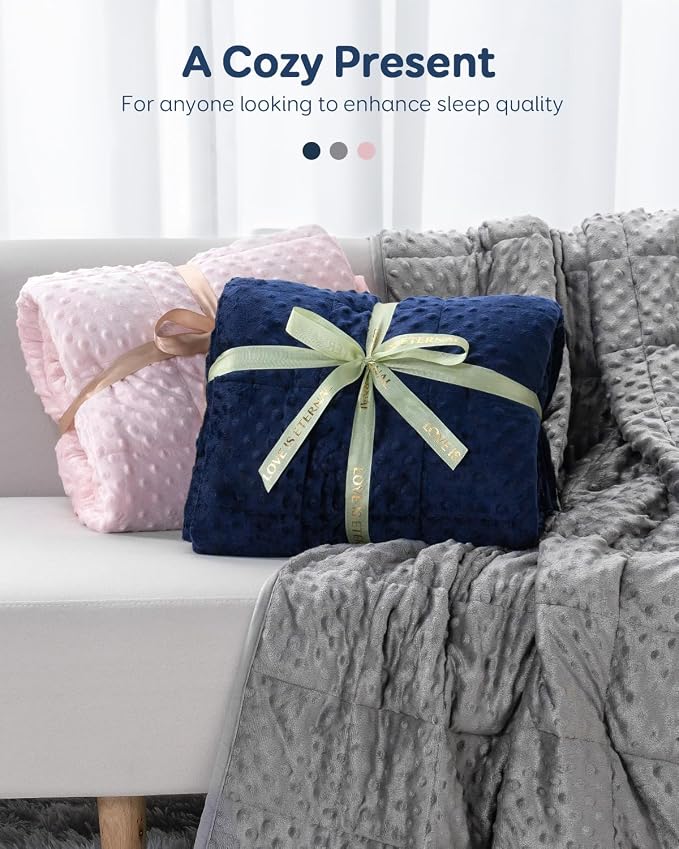 Kivik Weighted Blanket 20 lbs for Adults, Minky Dot Heavy Blankets, Microfiber - Image 7