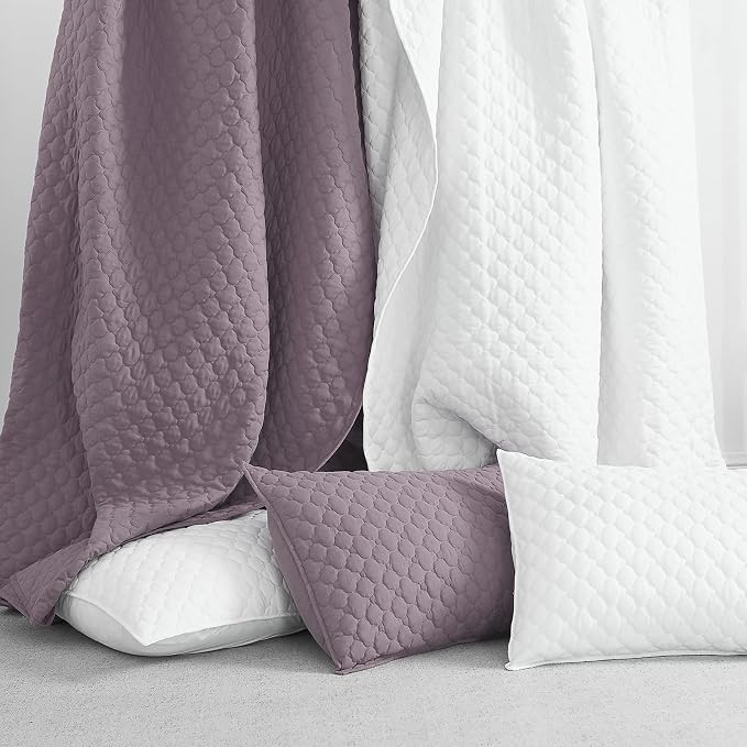 HORIMOTE HOME Quilt Queen Size Grayish Purple, Lightweight Quilts - Image 6