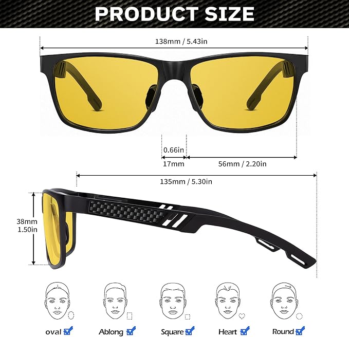 ANYLUV Blue Light Blocking Glasses Men Computer Gaming Glasses Lightweight - Image 4