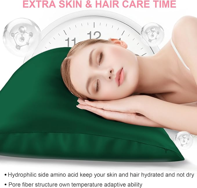 Silk Pillow Cases 2 Pack Standard Size - Image 3