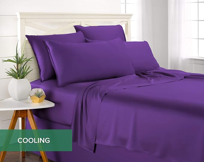 Queen Pillowcases by Pure Bamboo, Genuine 100% Organic Viscose Derived from - Image 5