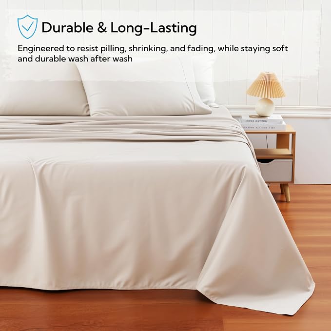 Cotton Flat Sheets Only, 600 TC 100% Cotton Flat Sheet Top Sheet Only, Twin - Image 5