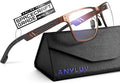 ANYLUV Blue Light Blocking Glasses Men Computer Gaming Glasses Lightweight by ANYLUV