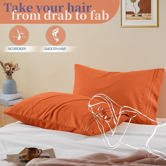 Vonty 2 Pack Standard Pillow Cases - Image 5
