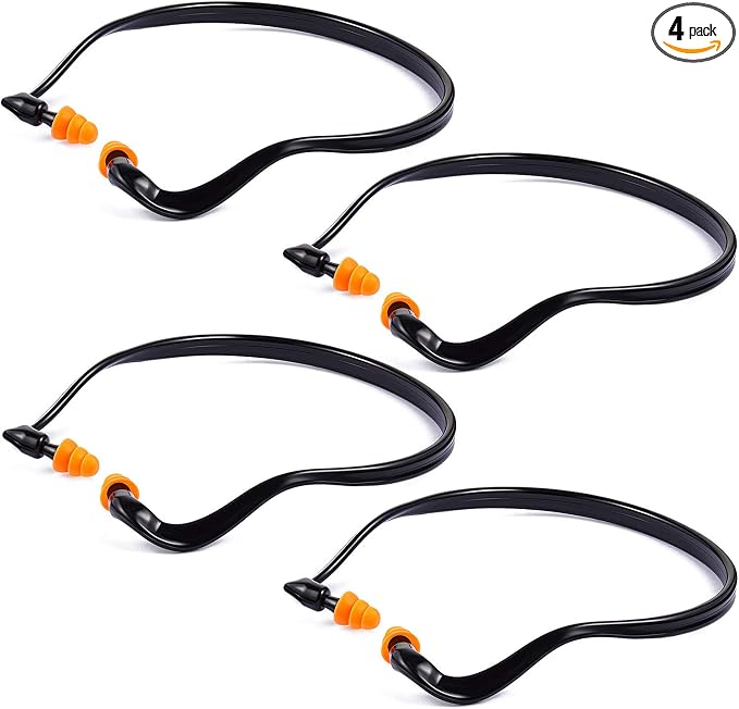 BBTO Banded Earplugs for Shooting Range Band Ear Plugs Lightweight Silicone by BBTO