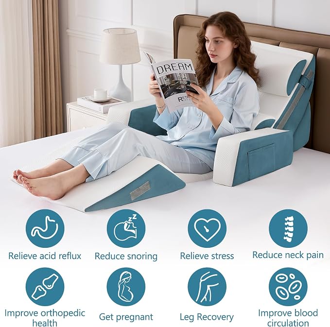 Yojoker 9PCS Orthopedic Bed Wedge Pillow Set - Image 7