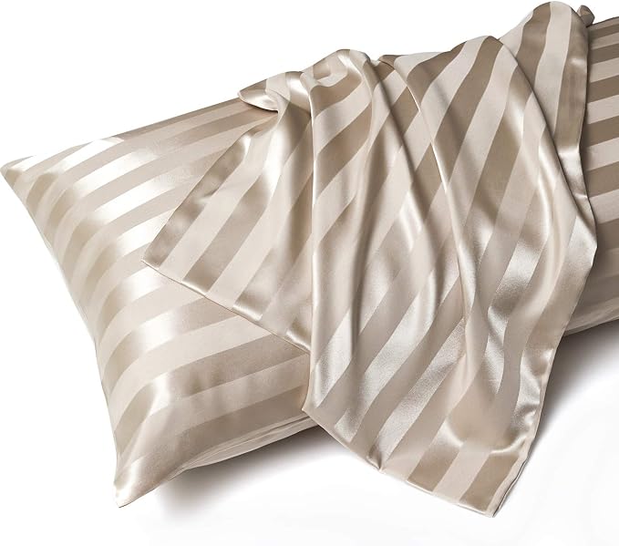 MR&HM Satin Body Pillow Cover, Soft and Breathable Body Pillow Case by MRHM