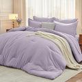 MUXHOMO 7 Pieces Full Comforter Set, Soft Bed in a Bag Full Size, All Season by MUXHOMO