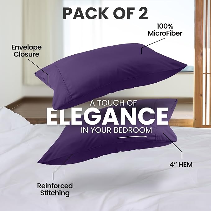 Utopia Bedding Pillow Cases Standard Size 2-Pack – Soft Brushed Microfiber – - Image 5