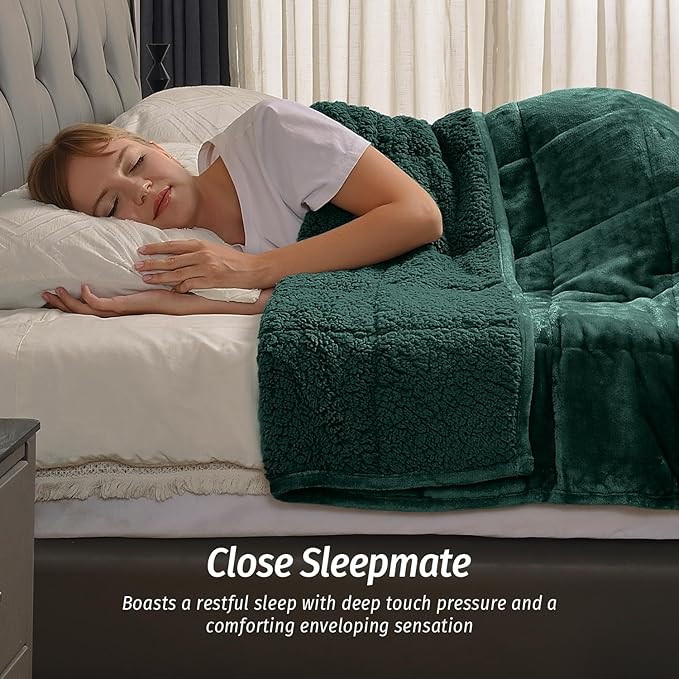 Wemore Sherpa Fleece Weighted Blanket - Image 2
