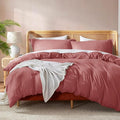 Nestl Pink Clay California King Duvet Cover Sets by Nestl