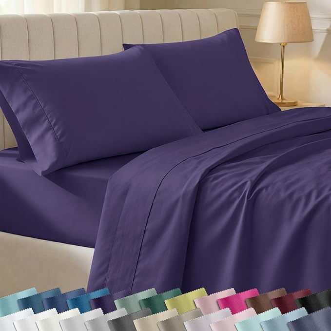California Design Den Soft Queen Size Cotton Sheet Sets, 400 TC Good by CaliforniaDesignDen
