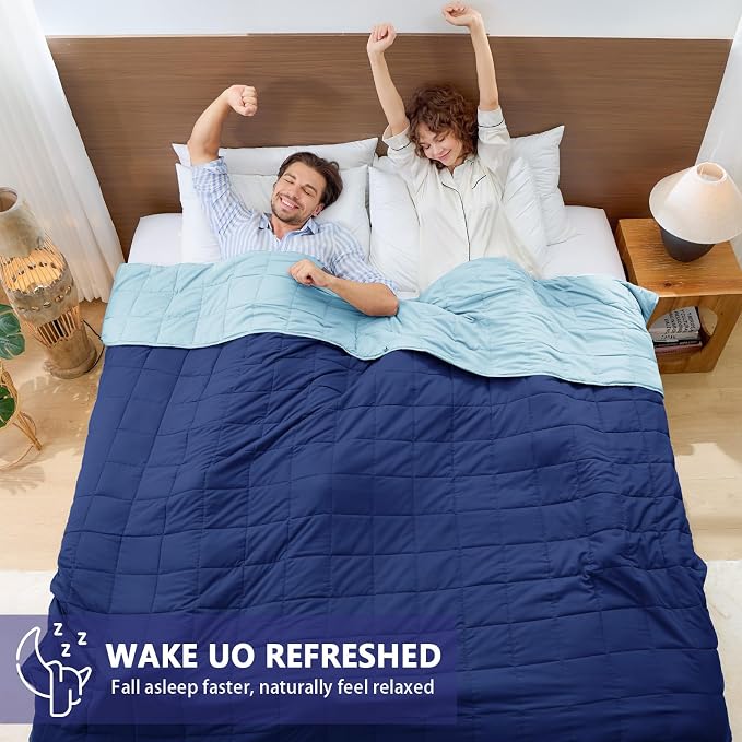 King Size Weighted Blanket for Adults Cooling Heavy Blanket for Sleeping - Image 5