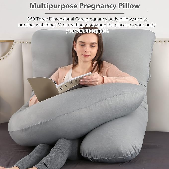 BATTOP Pregnancy Pillows for Sleeping, Full Body Maternity Pillow - Image 3
