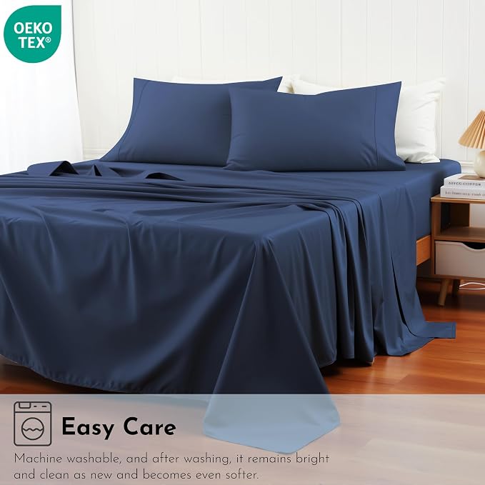 Cotton Flat Sheets Only, 600 TC 100% Cotton Flat Sheet Top Sheet Only, TwinXL - Image 8