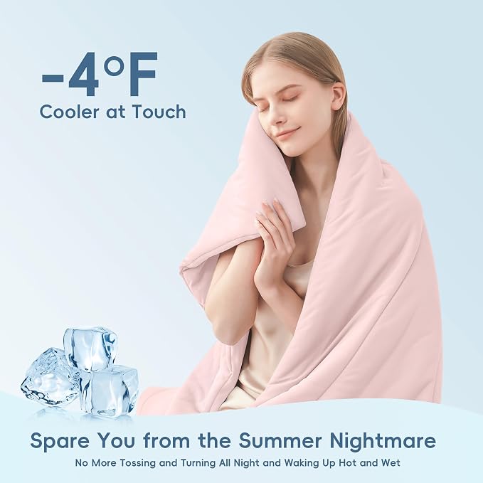 MASVIS Cooling Blankets for Hot Sleepers, Luxury Lightweight Cozy Soft Throw - Image 3