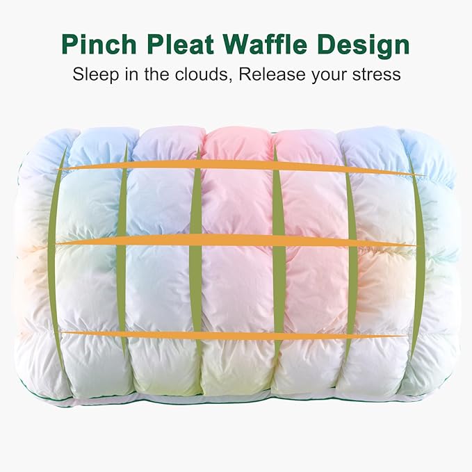 YOUR MOON Fluffy Support Bed Pillow King Size, Super Soft Premium - Image 6