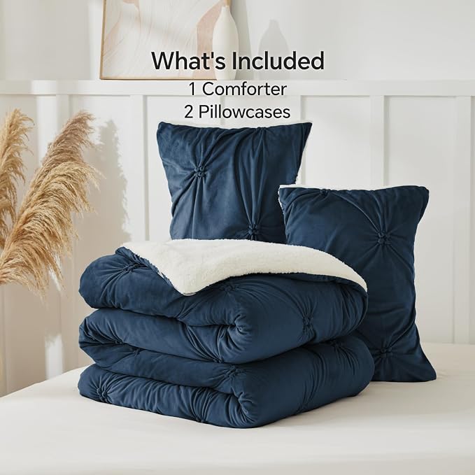 BEDELITE Pintuck Fluffy Twin Comforter Set - Image 7