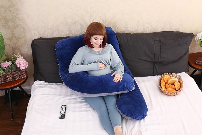 MOON PINE U Shaped Pregnancy Pillow, Maternity Full Body Pillow - Image 6