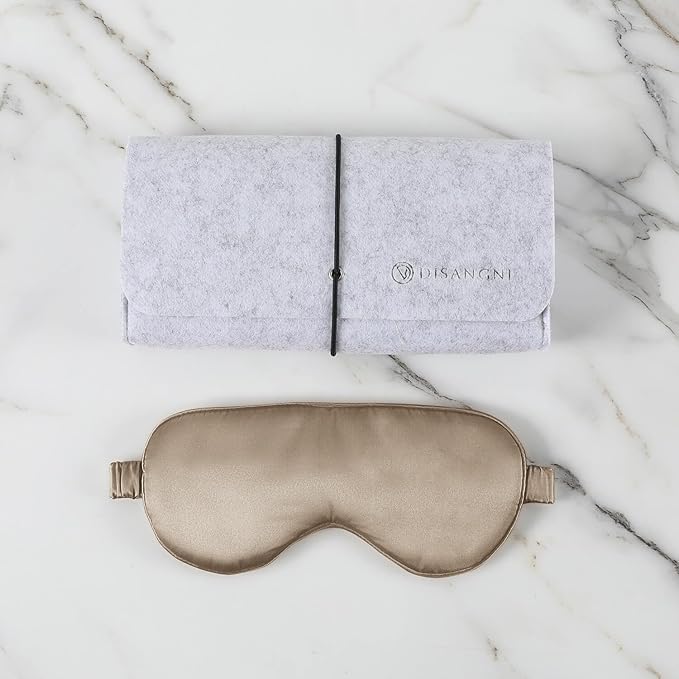 DISANGNI Silk Set: 22 Momme 100% Natural Mulberry Silk Pillow Case & Eye Mask - Image 2