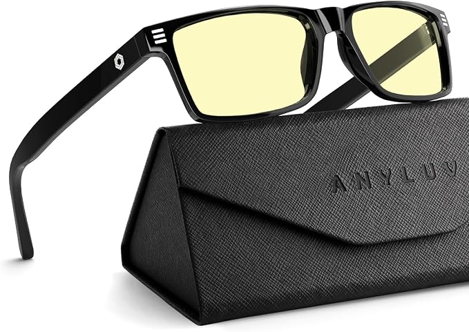ANYLUV Blue Light Glasses Men Woman, Eye Strain Relief Eye Protection by ANYLUV