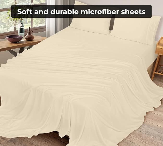 Royale Linens 2 Pack Bulk Flat Sheet Set - Image 5