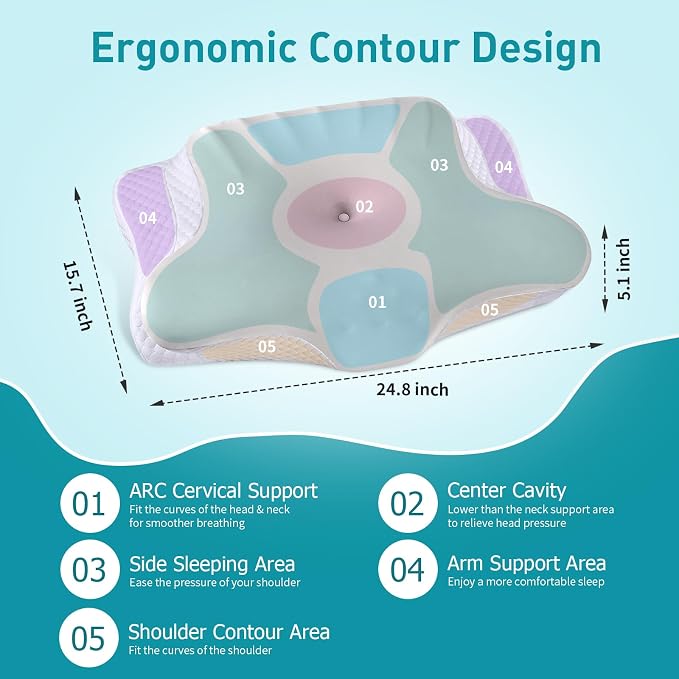 Cervical Neck Pillow for Pain Relief - Image 4