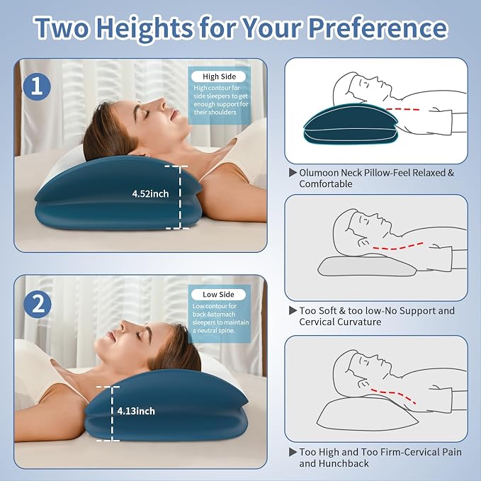Olumoon Cervical Neck Pillow for Pain Relief - Image 5
