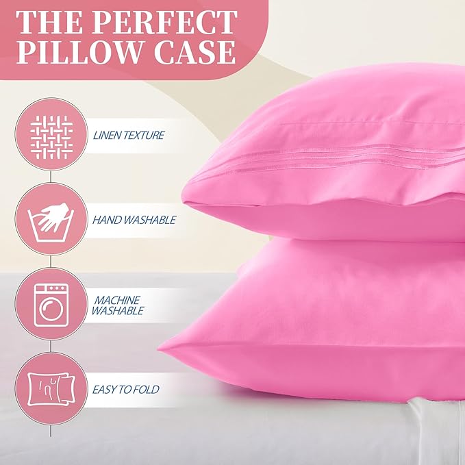 Vonty 2 Pack Standard Pillow Cases - Image 2