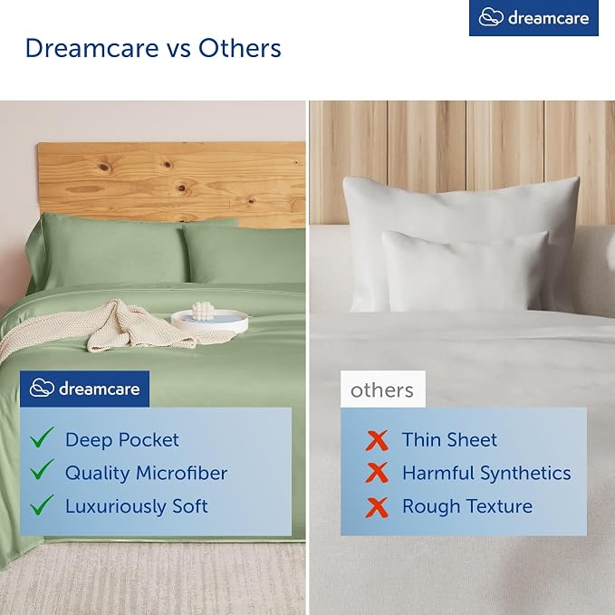 DREAMCARE King Size Sheets Set - Image 7