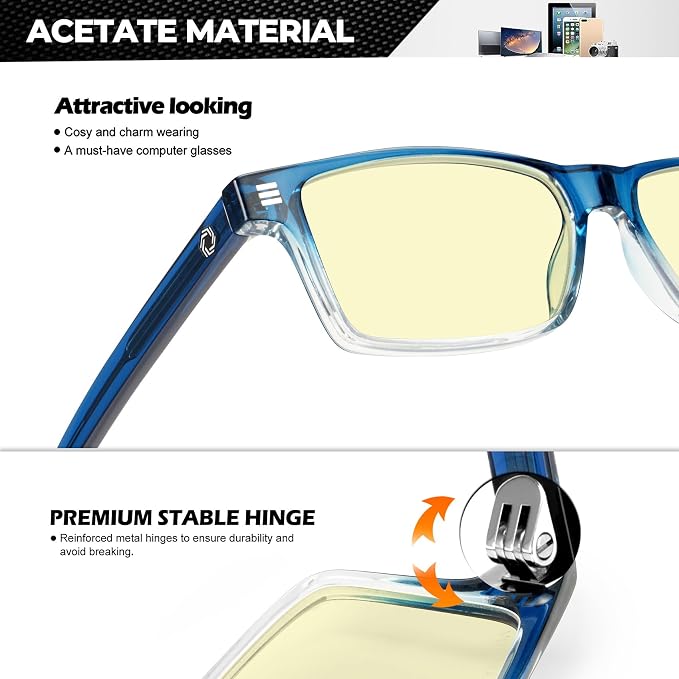 ANYLUV Blue Light Glasses Men Woman, Eye Strain Relief Eye Protection - Image 3