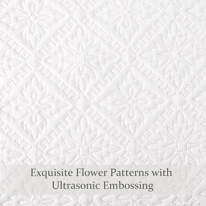 Exclusivo Mezcla King Quilt Bedding Set, Lightweight Soft Bedspreads Coverlets - Image 5