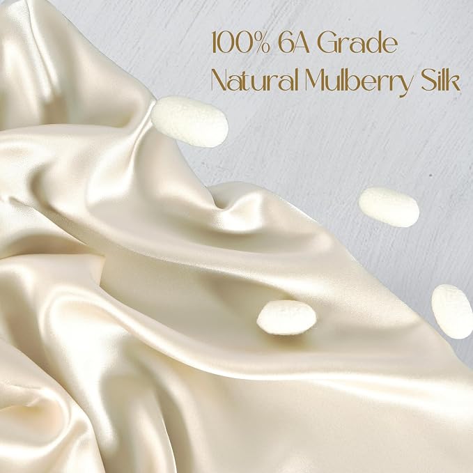 ZIMASILK 100% Pure Mulberry Silk Pillowcase 2 Pack, Soft and Smooth, Both Sides - Image 2