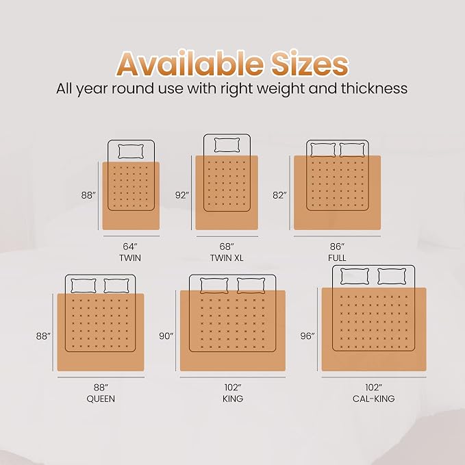 Utopia Bedding Queen Comforter Duvet Insert, Quilted Burnt Orange Comforter - Image 7